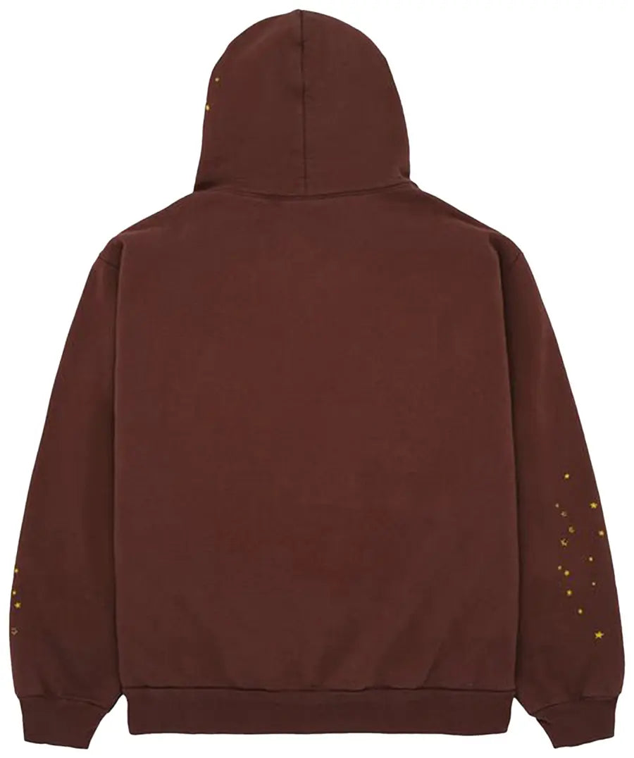 Sp5der Web Hoodie Brown - Visual Streetwear