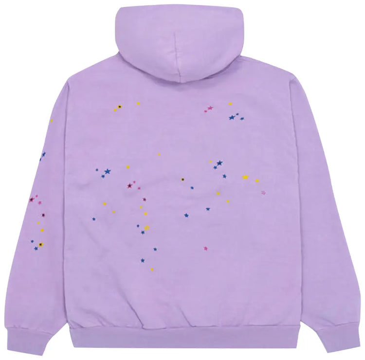Sp5der Acai Hoodie Purple - Visual Streetwear