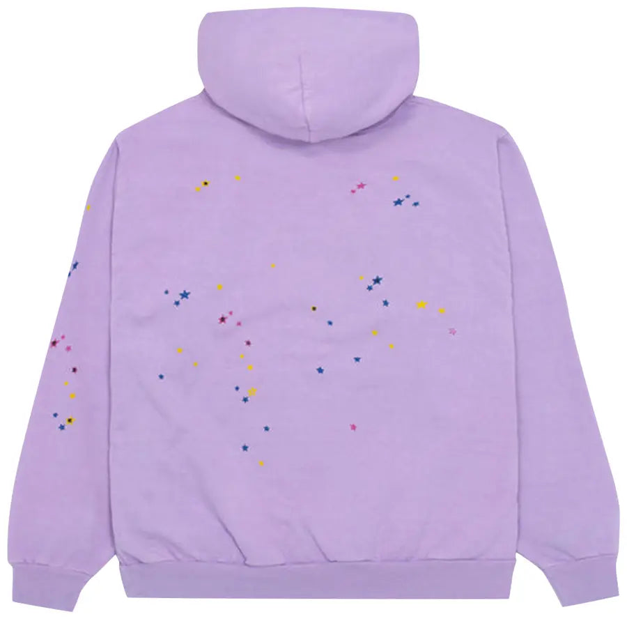 Sp5der Acai Hoodie Purple - Visual Streetwear