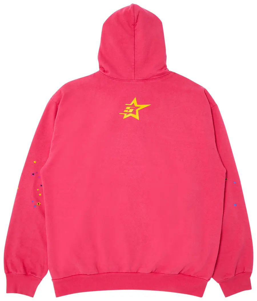 Sp5der P*NK Hoodie Pink - Visual Streetwear