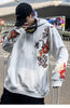 Floral Full Moon Hoodie - Visual Streetwear