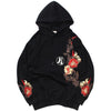 Floral Full Moon Hoodie - Visual Streetwear