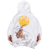 Floral Full Moon Hoodie - Visual Streetwear