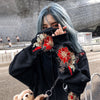 Floral Full Moon Hoodie - Visual Streetwear