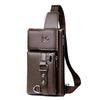 "Sling Bag" Leather Chest Shoulder Bag - Visual Streetwear