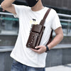 "Sling Bag" Leather Chest Shoulder Bag - Visual Streetwear