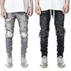 Biker Patch Style Denim - Visual Streetwear