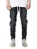 Biker Patch Style Denim - Visual Streetwear