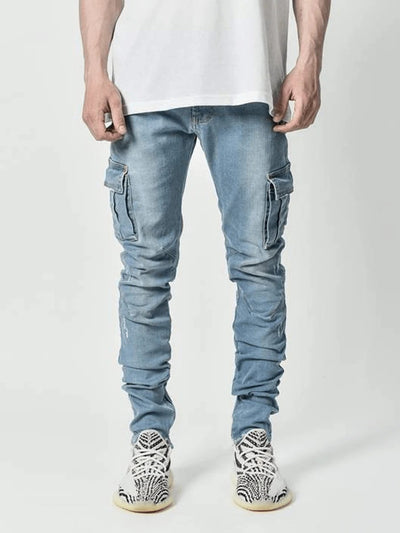 Multi Pocket Cargo Jeans - Visual Streetwear