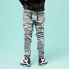 Streetwear Star Print Denim Pants - Visual Streetwear