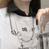 "Streetwear Cross Chain Necklace" - Visual Streetwear